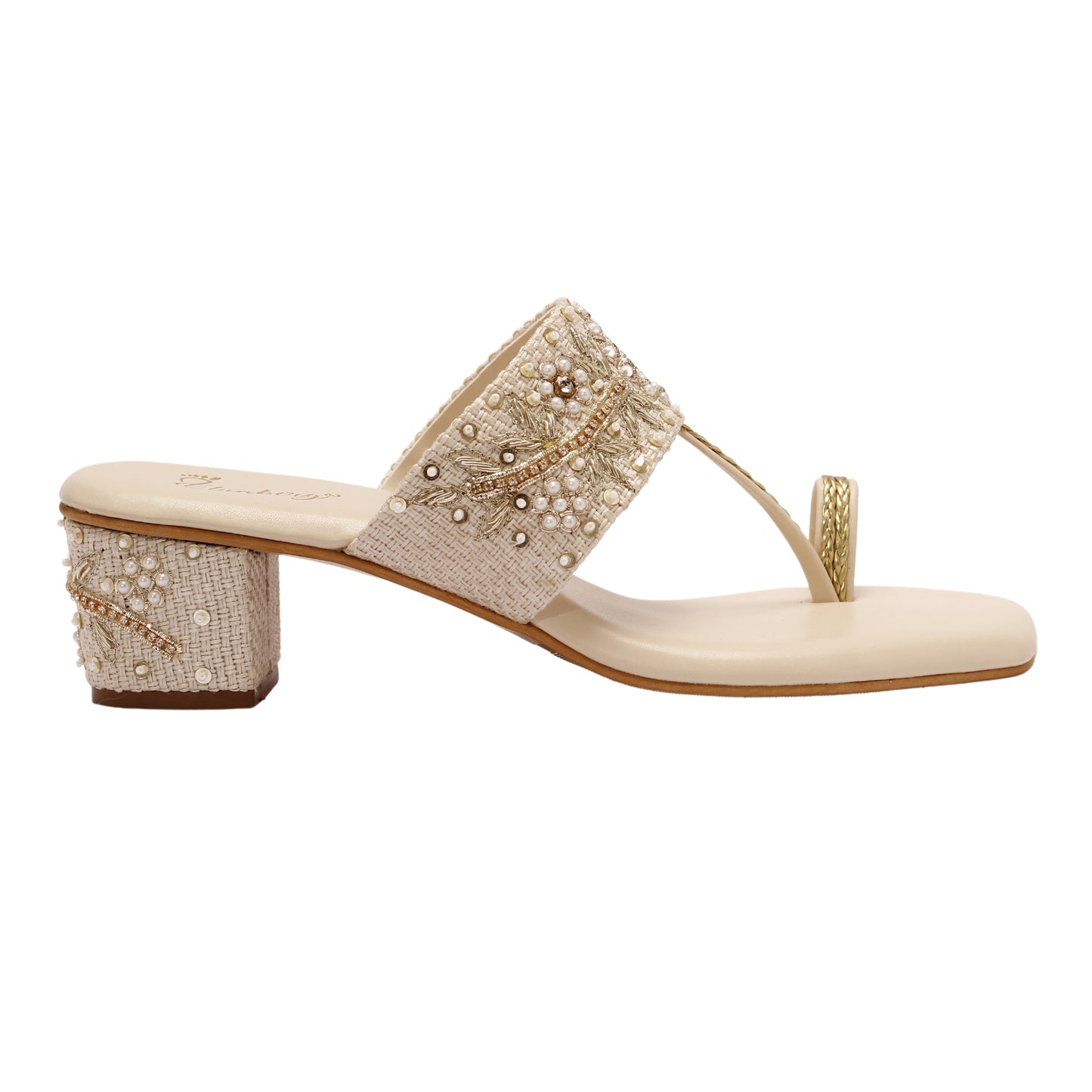 Elanberg Embellished Toe-Ring Heels