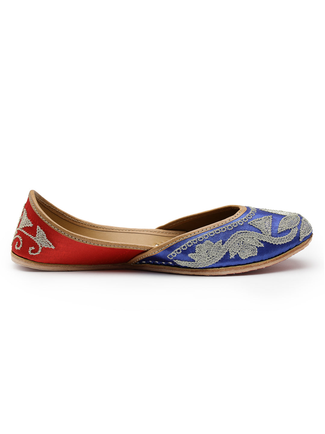 ELANBERG Blue Ethnic Slip-On Mojaris