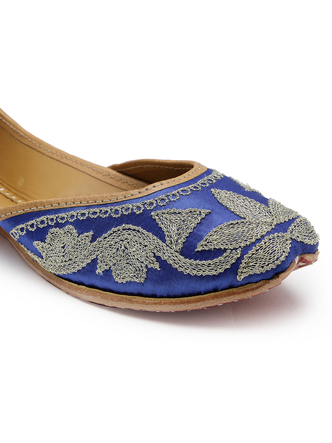 ELANBERG Blue Ethnic Slip-On Mojaris