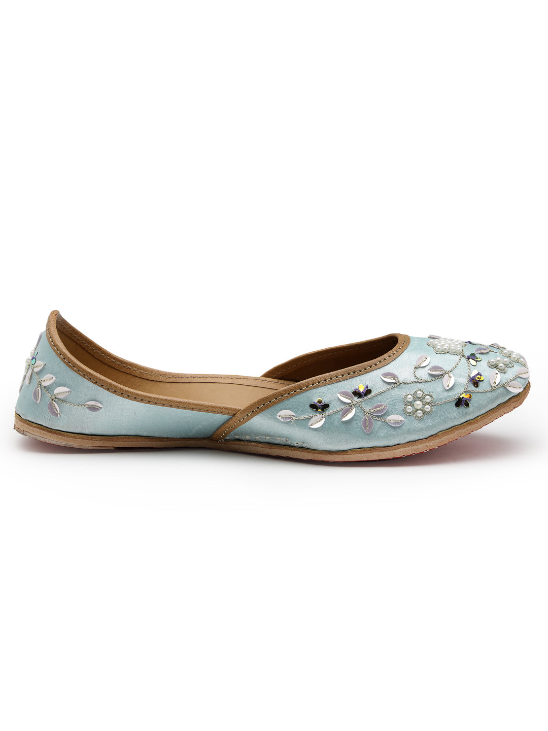 ELANBERG Blue Ethnic Slip-On Mojaris