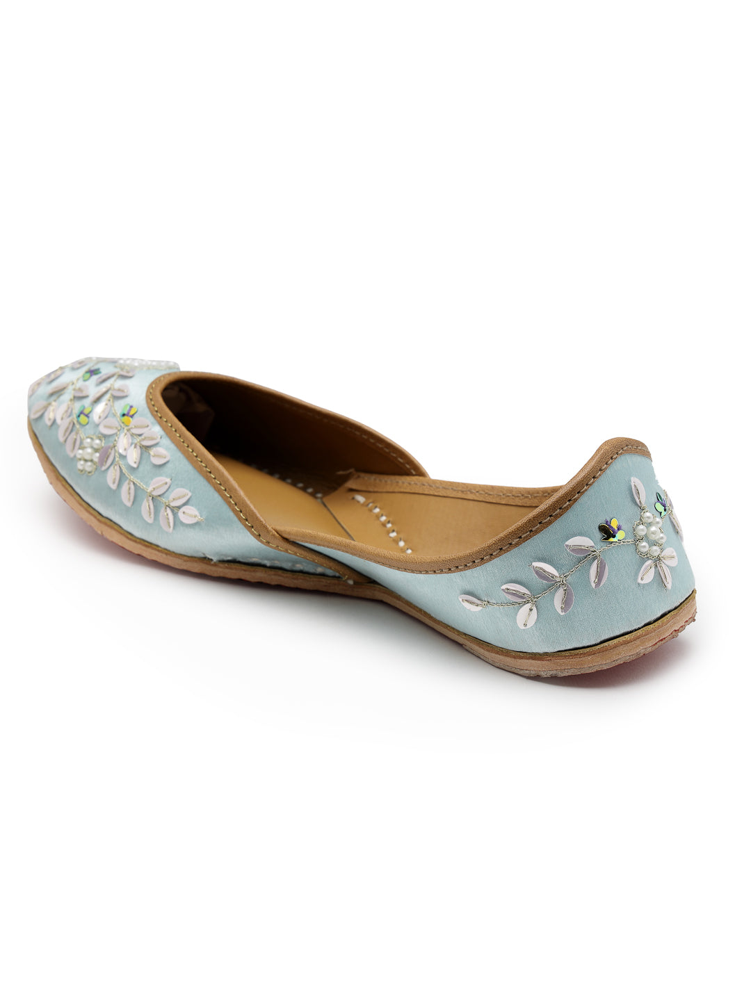 ELANBERG Blue Ethnic Slip-On Mojaris