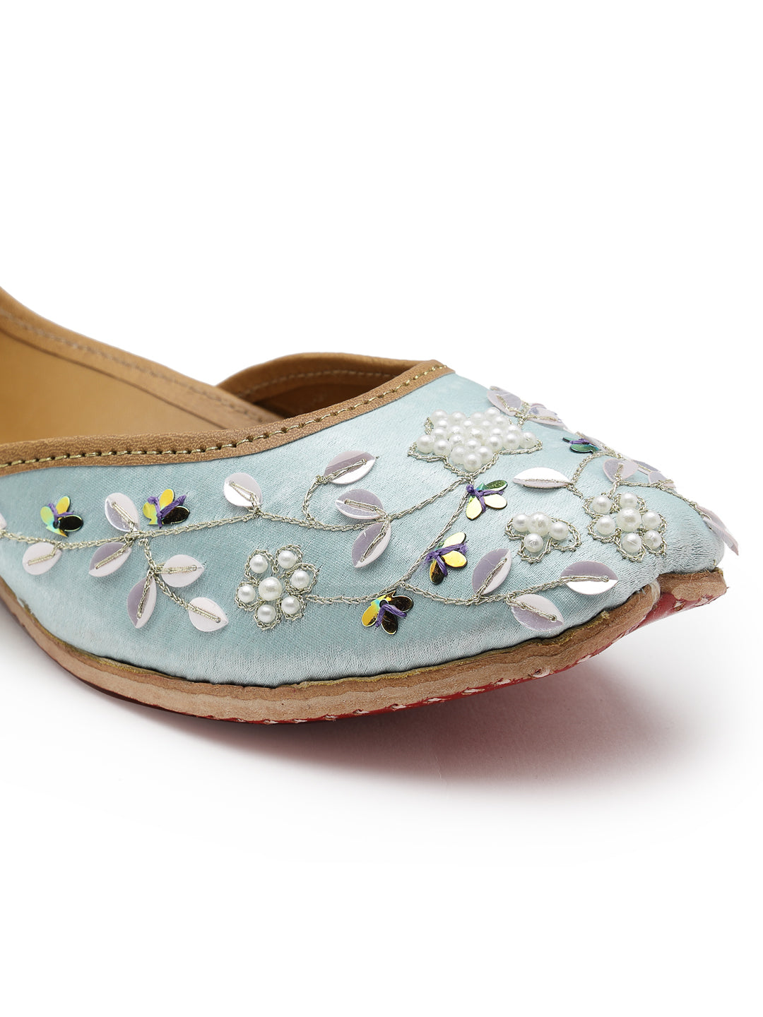 ELANBERG Blue Ethnic Slip-On Mojaris