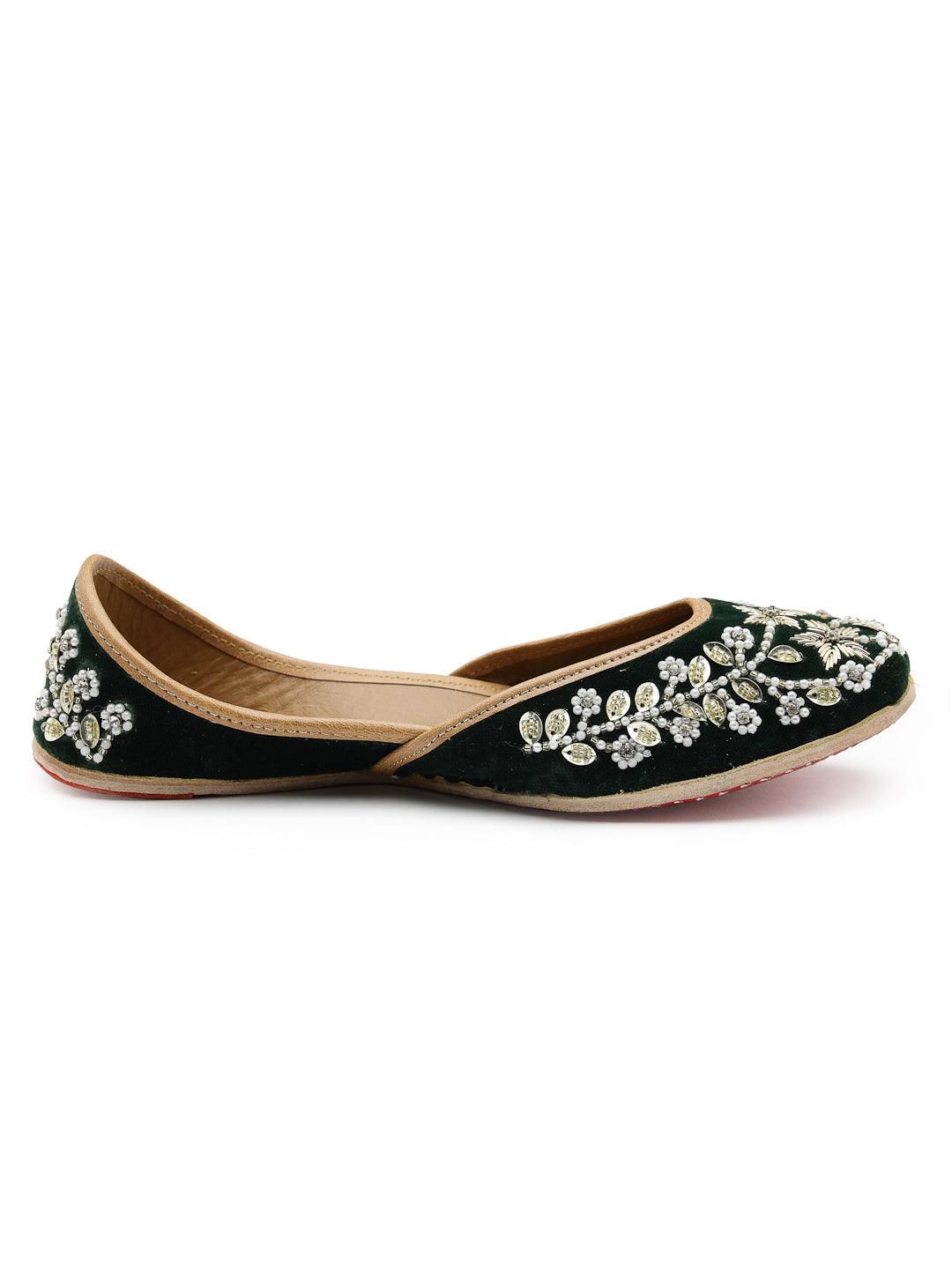 ELANBERG Black Ethnic Slip-On Mojaris