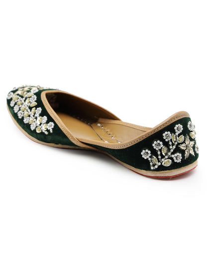 ELANBERG Black Ethnic Slip-On Mojaris