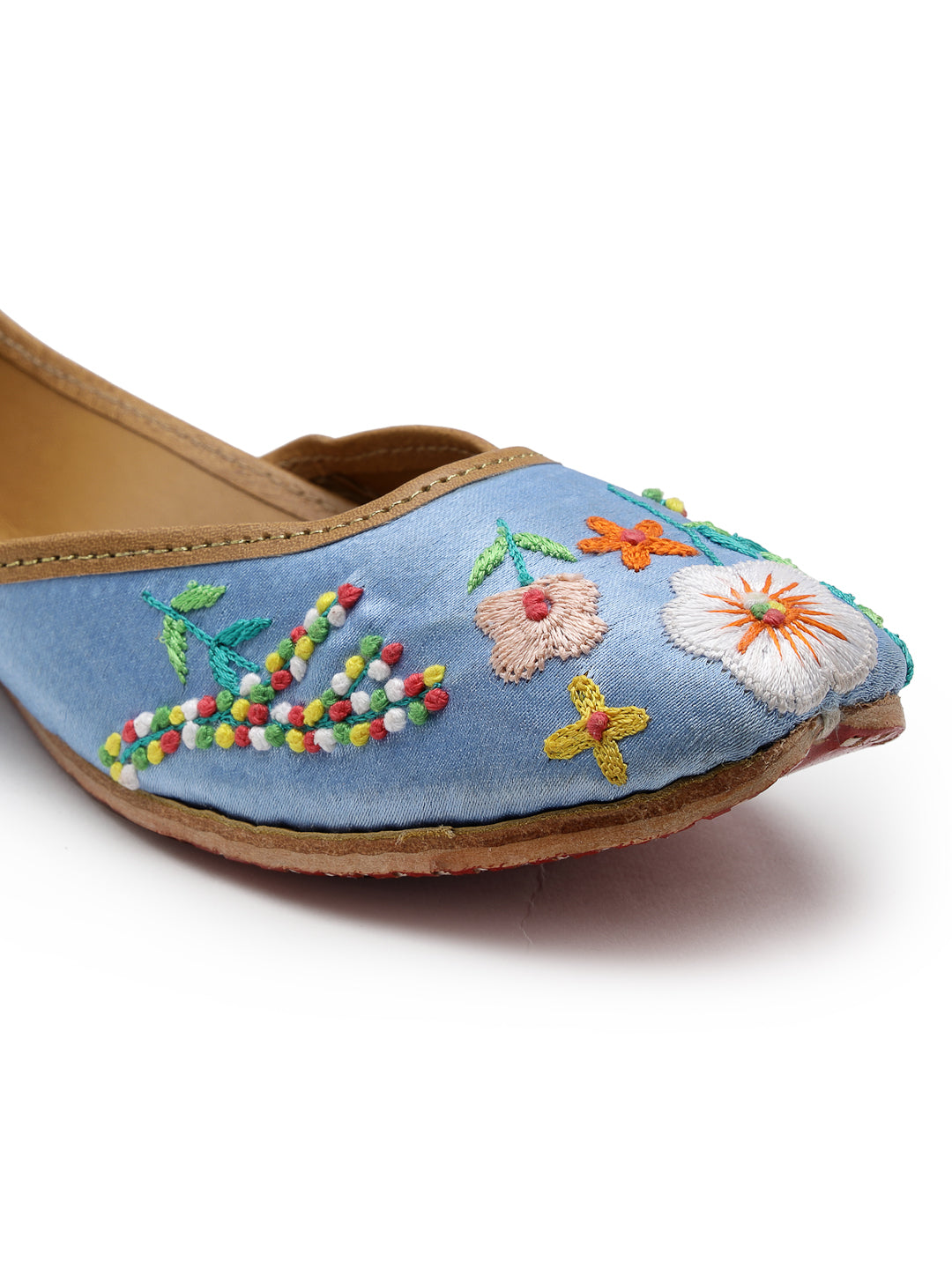 ELANBERG Blue Ethnic Slip-On Mojaris