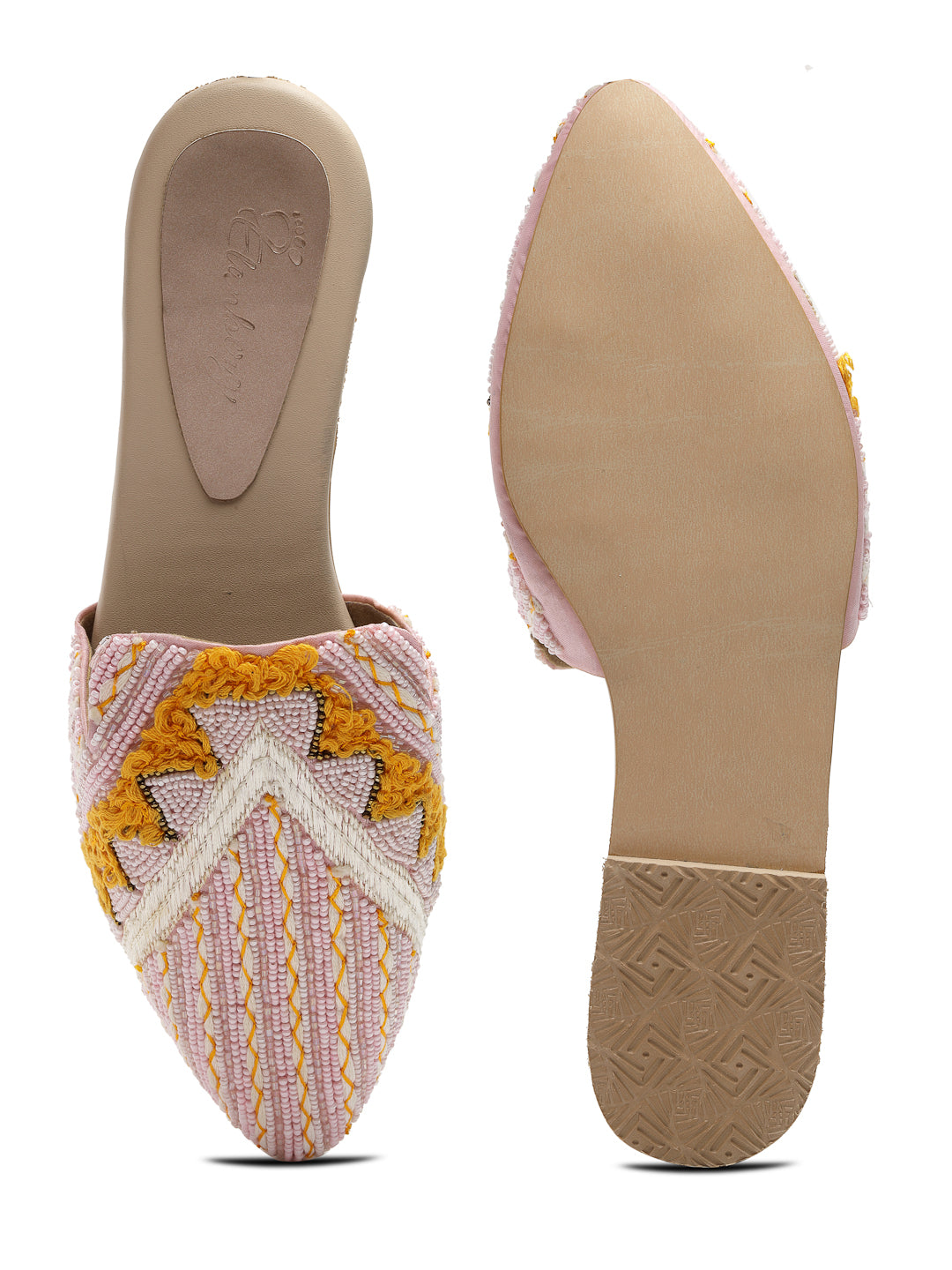 ELANBERG Multi Pointed Toe Slip-On Mules