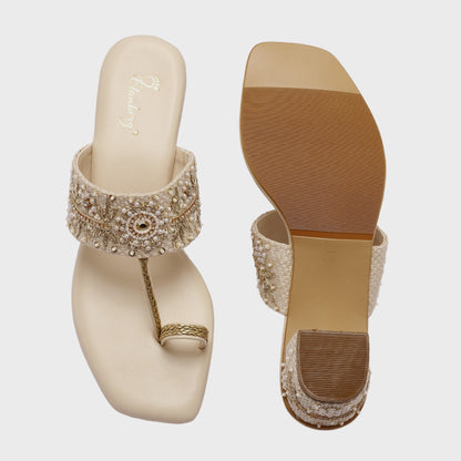 Elanberg Embellished Toe-Ring Heels