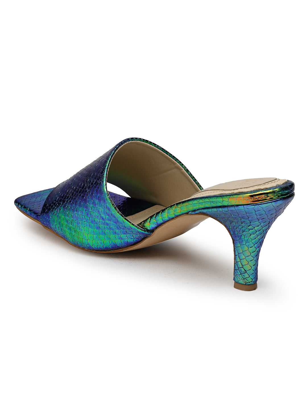 Green hologram heels hotsell