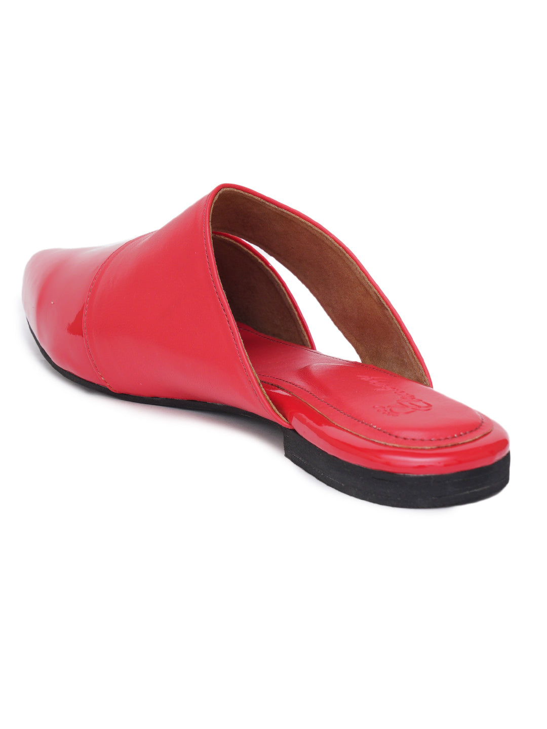 ELANBERG Red Fashion Synthetic Leather  Flats