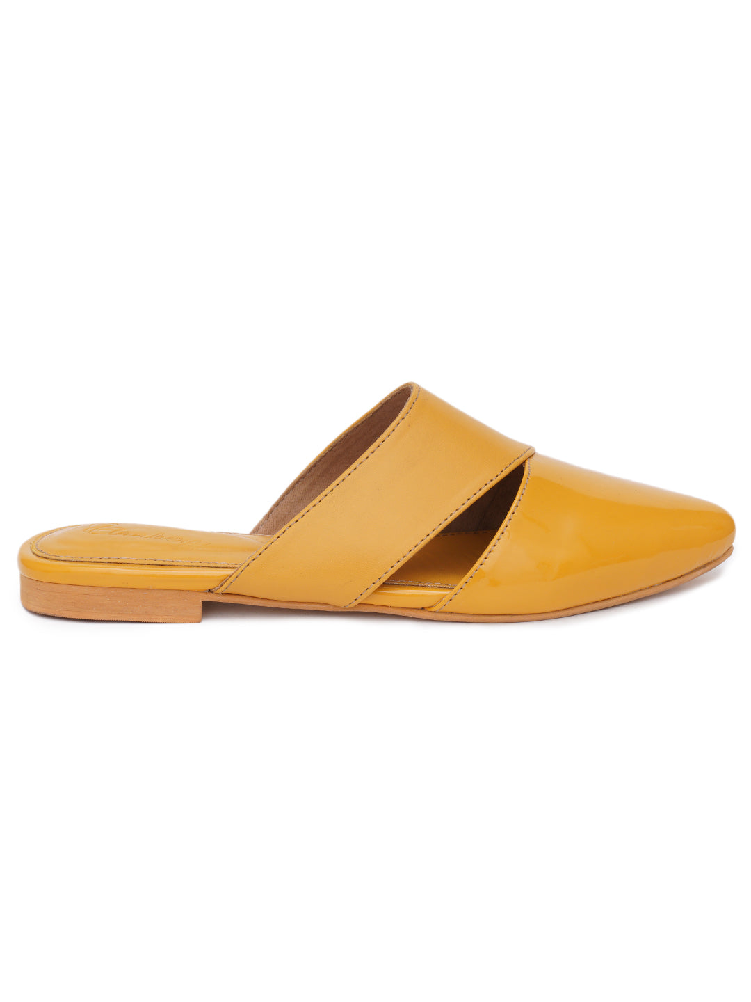 ELANBERG Yellow Fashion Synthetic Leather  Flats