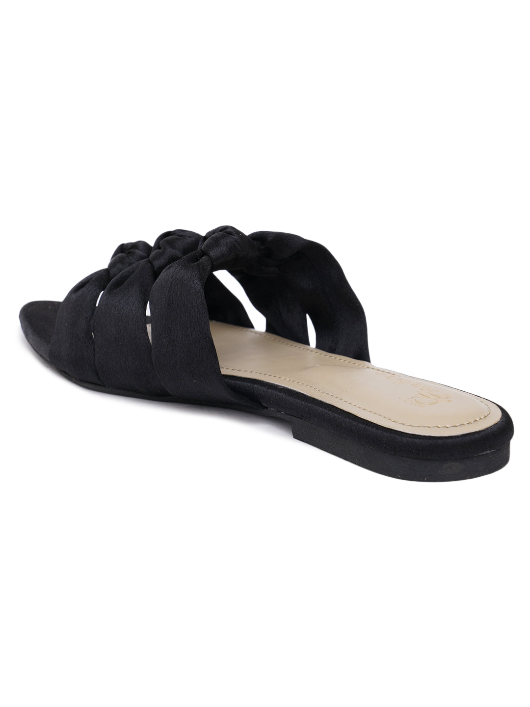 ELANBERG Black Fashion Synthetic Leather  Flats