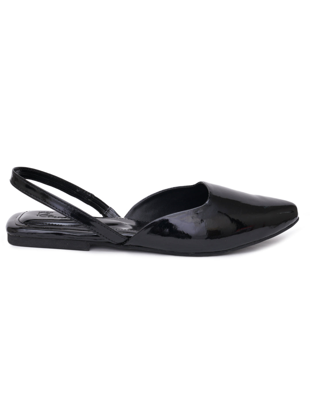 ELANBERG Black Fashion Synthetic Leather  Flats