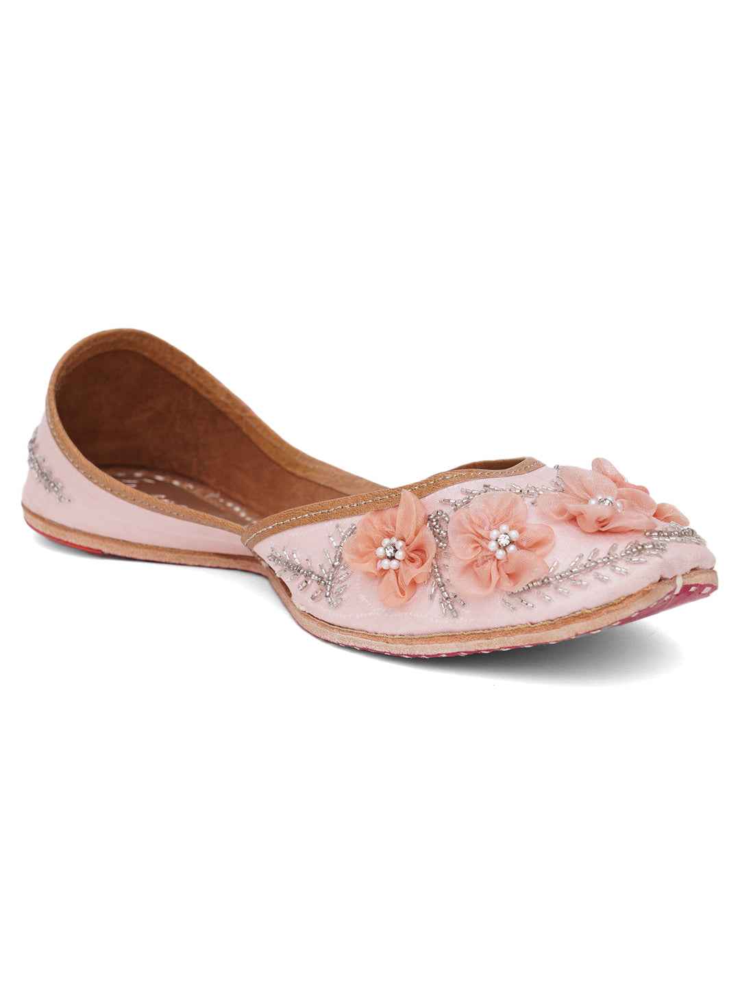 ELANBERG Pink Slip-On Round Toe Flats