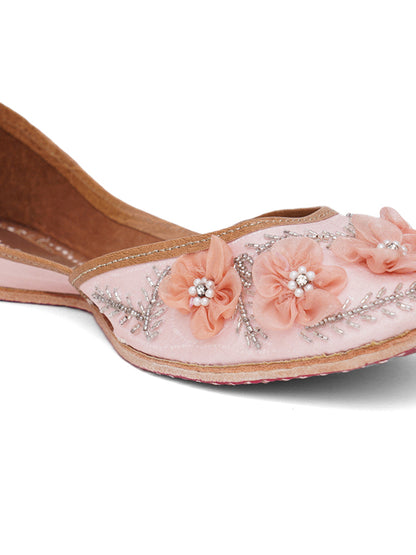 ELANBERG Pink Slip-On Round Toe Flats