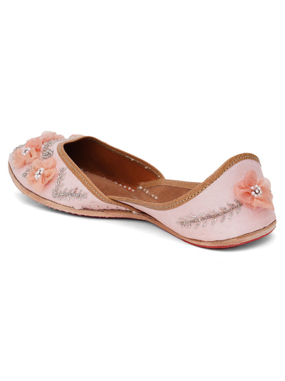 ELANBERG Pink Slip-On Round Toe Flats