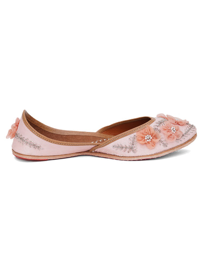 ELANBERG Pink Slip-On Round Toe Flats