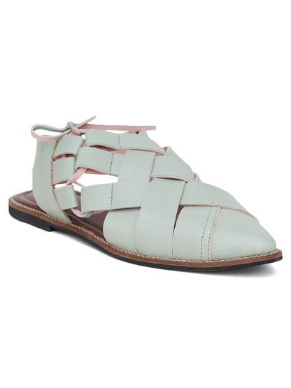 ELANBERG Pink Fashion Synthetic Leather Backstrap Flats