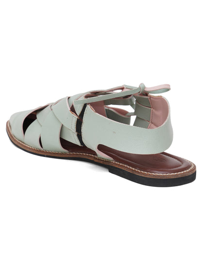 ELANBERG Pink Fashion Synthetic Leather Backstrap Flats