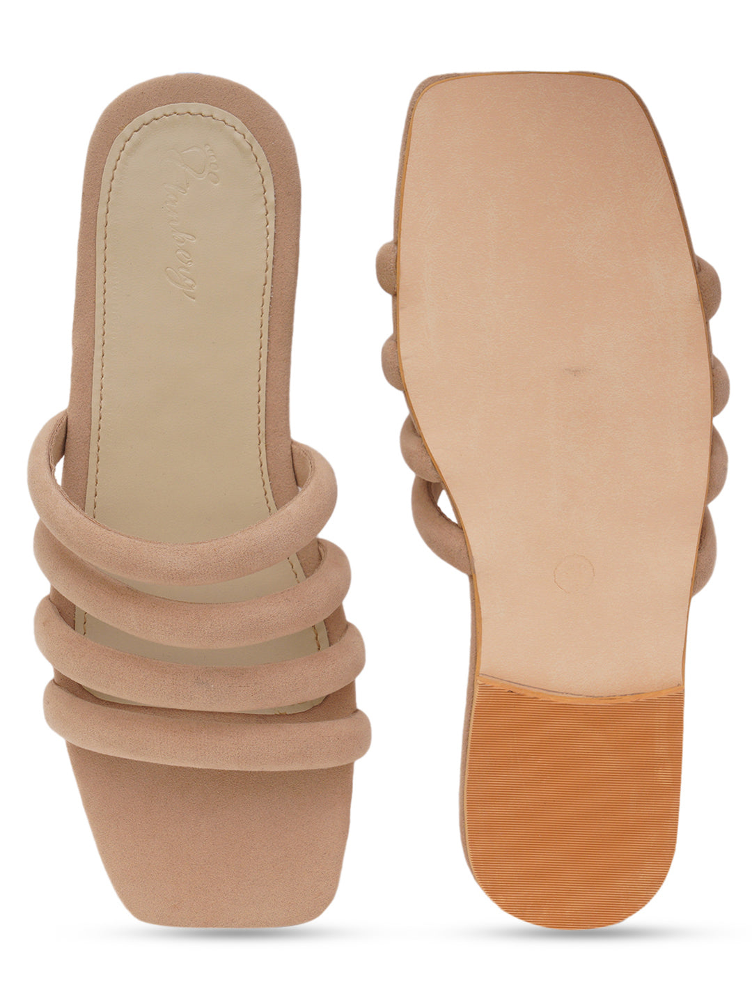 ELANBERG Ivory Fashion Synthetic Leather  Flats