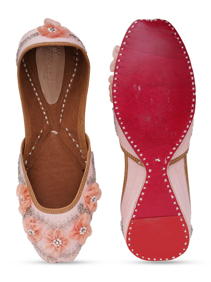 ELANBERG Pink Slip-On Round Toe Flats